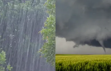 Lluvias intensas al norte y sur; viento y torbellinos en noreste de México