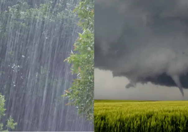 Lluvias intensas al norte y sur; viento y torbellinos en noreste de México