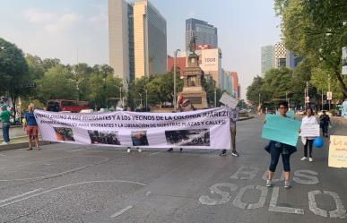 Protestan vecinos de la colonia Juárez, ¡Reubicación inmediata de migrantes!