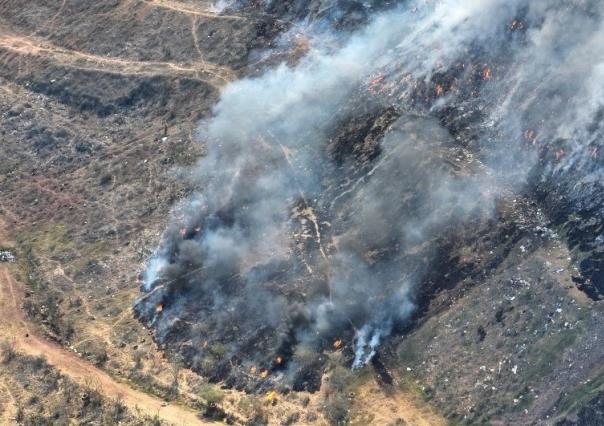 Acusan que incendio en tiradero de basura en Nayarit fue provocado