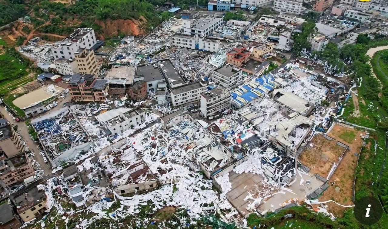 Un tornado en la ciudad Guangzhou, en China, afectó la gira del Gobernador Esteban Villegas y su comitiva. Foto: Especial.