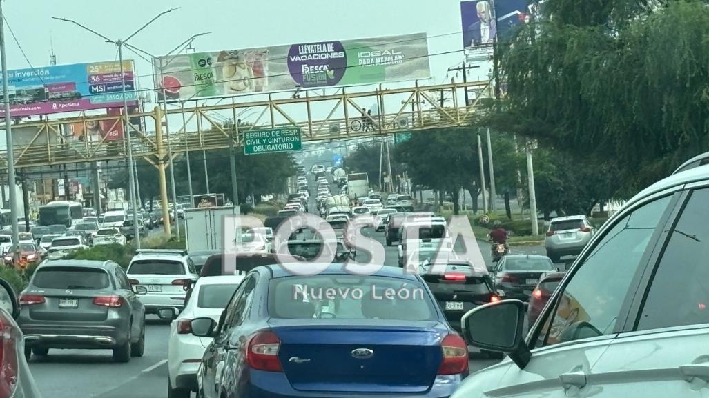 Cierra Carretera Nacional mes de abril como un gran estacionamiento