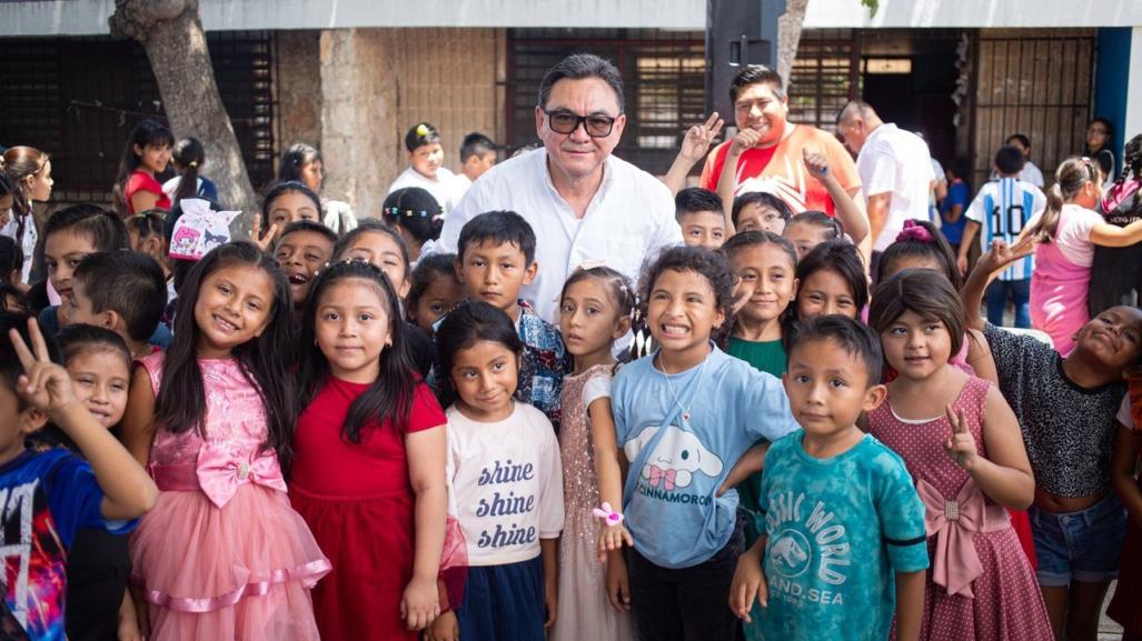 Festejan el Día de las Infancias en escuela del sur de Mérida