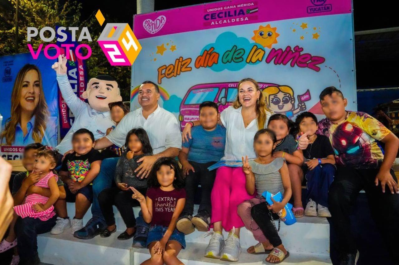 Cecilia reafirma su compromiso con el desarrollo pleno de la primera infancia, en Yucatán. Foto: Cortesía