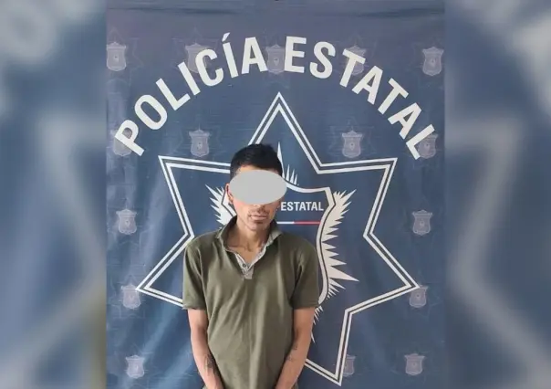 Trabajador asegura ladrón que intentó robarle y lo entrega a la Policía Estatal