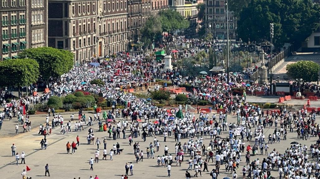 Conmemoran el CXXXIV aniversario del Día del Trabajo con marchas en la CDMX