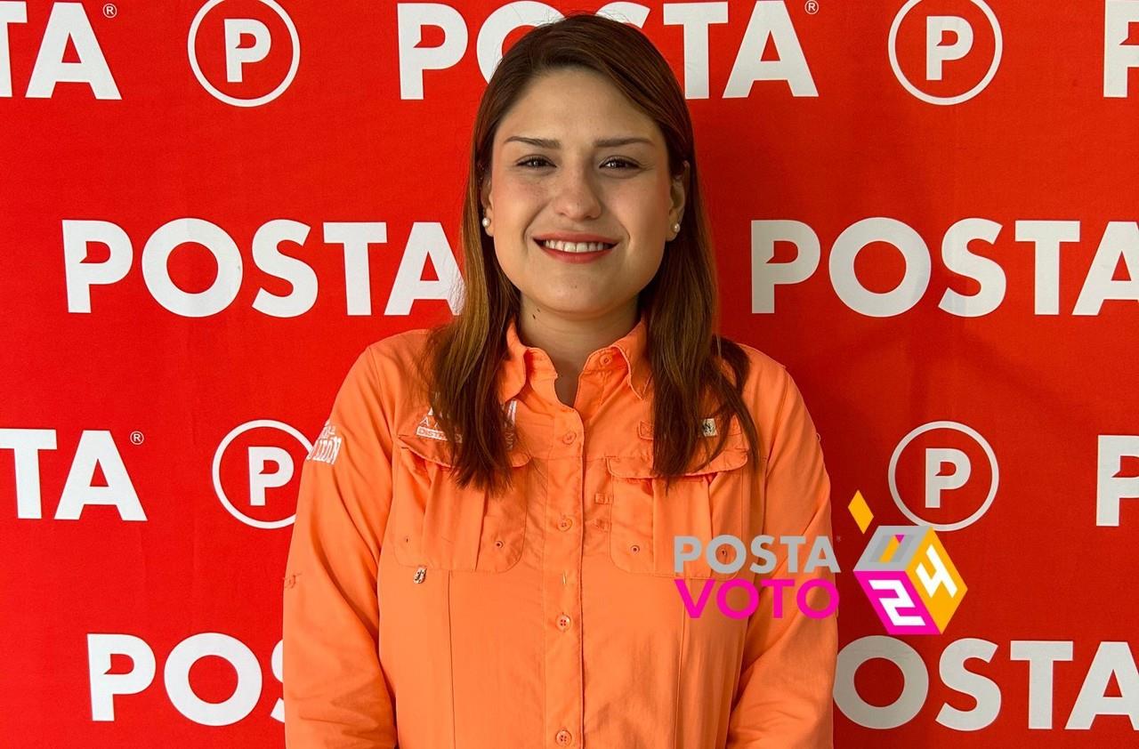 Candidata a diputada local de Monterrey por Movimiento Ciudadano, Thalina Almaraz. Foto: POSTA.