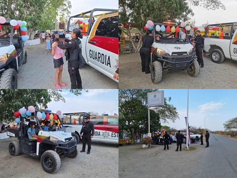 Guardia Estatal convive con menores en el parador La Morita