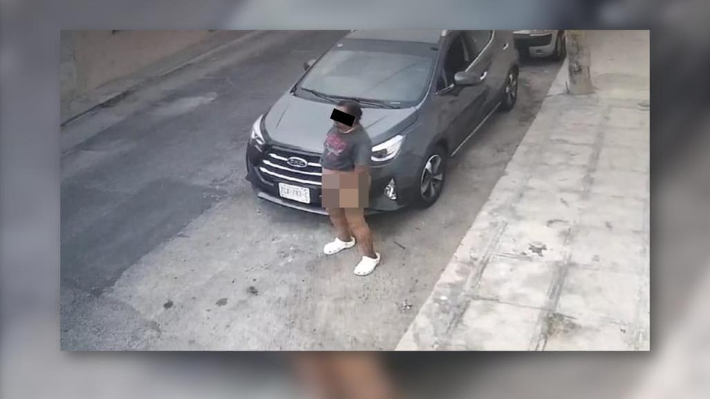 Ciudadana denuncia a hombre por tocarse en plena calle del Centro