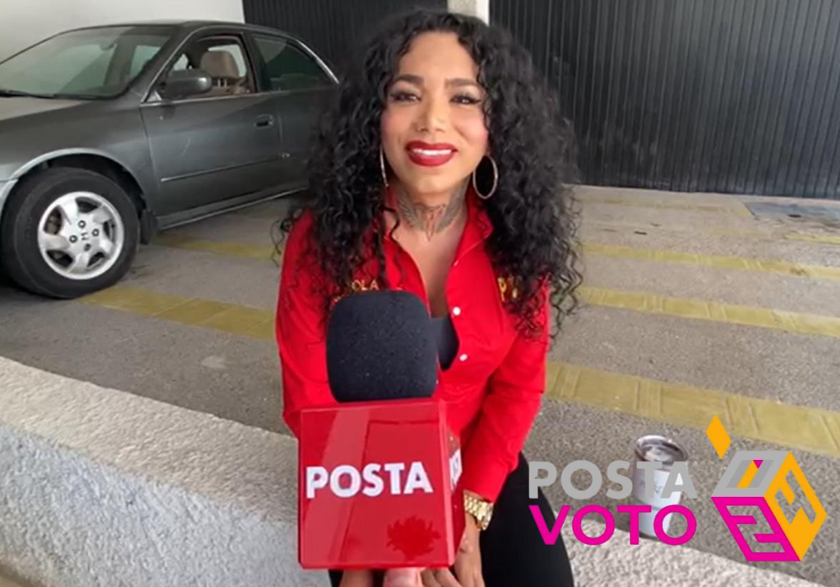 Paola Suárez, influencer  y miembro del grupo Las Perdidas, incursiona como candidata del PT a una diputación en León, Guanajuato. Foto: Salvador Pacheco / POSTA