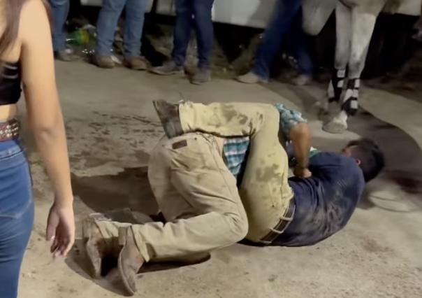 Se agarran a golpes y patadas en el baile de la feria de Chumayel (VÍDEO)