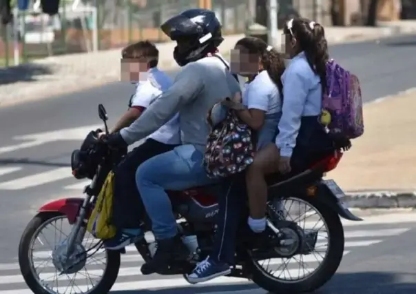 Prohibido subirse a la moto los niños menores de 12 años