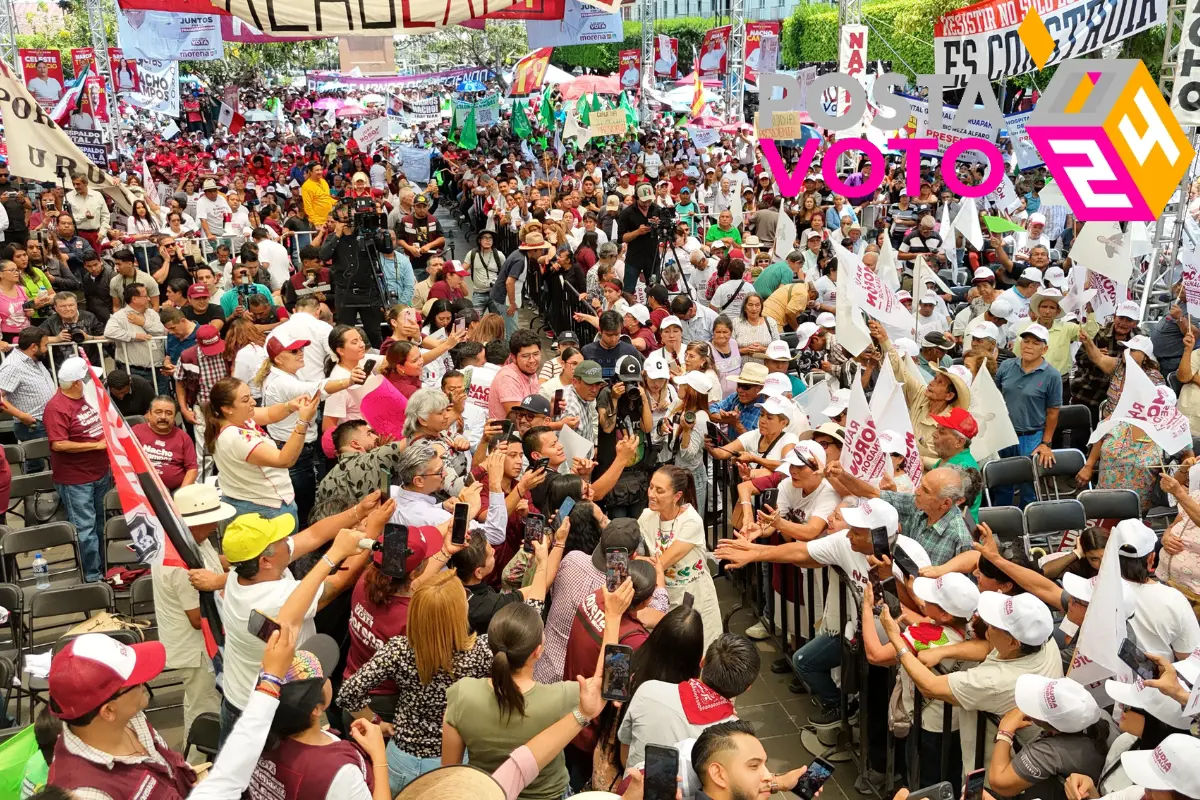 Claudia Sheinbaum en Uruapan, Foto: Especial