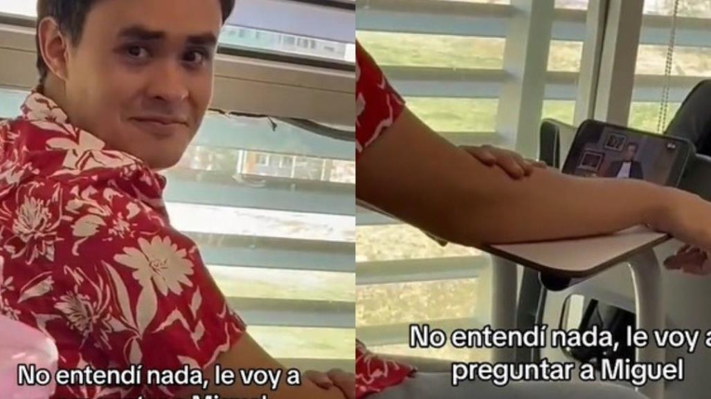 Captan joven viendo Ventaneando en plena clase (VIDEO)