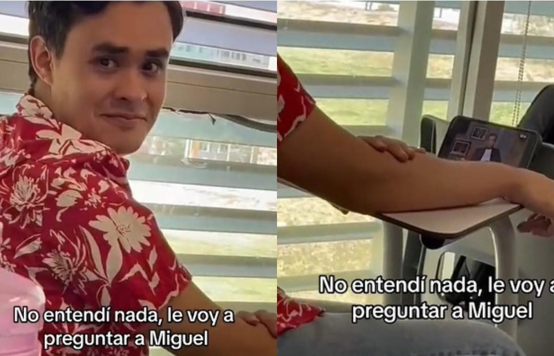 Captan joven viendo Ventaneando en plena clase (VIDEO)