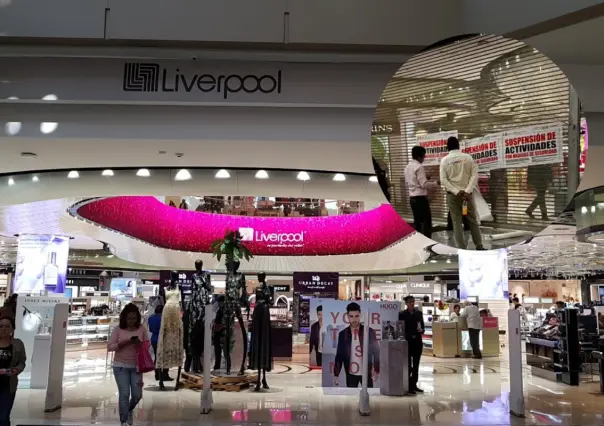 #VIDEO: Cierran Liverpool Perisur con personal y clientes adentro