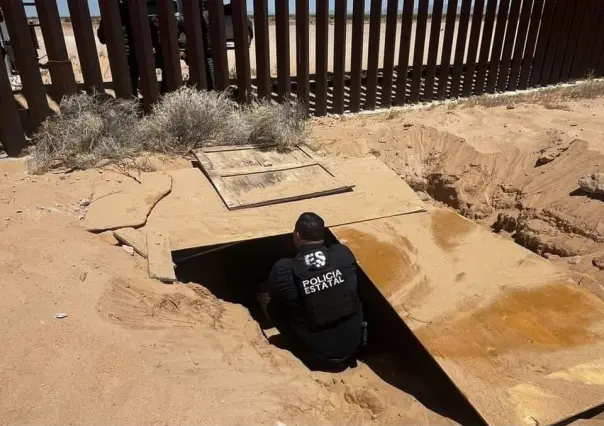 Localizan narco túnel en San Luis Río Colorado, muy cerca del muro fronterizo