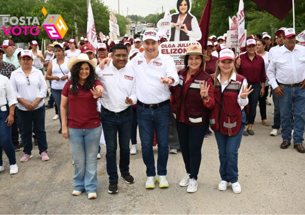 Convence Cheko Ojeda a Nueva Ciudad Guerrero, van con la 4T