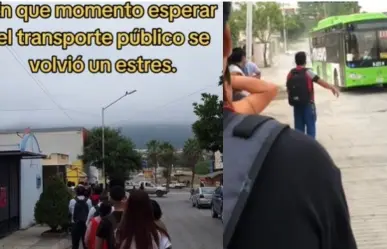 Se queja mujer por tiempo de espera de camiones en Monterrey ¡Qué estrés!