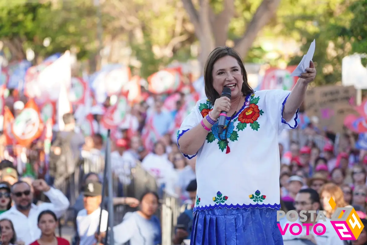 Xóchitl Gálvez en su gira por Sonora. Foto: X / @XochitlGalvez