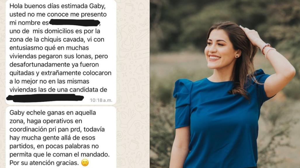 Vandalizan publicidad de candidata de Fuerza y Corazón por México