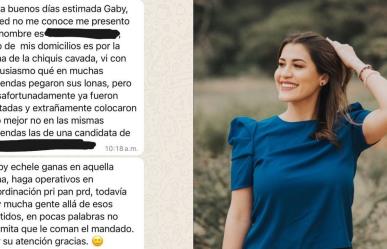 Vandalizan publicidad de candidata de Fuerza y Corazón por México