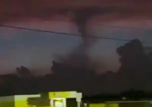 Tornado llega al norte de Coahuila, se prevé descenso  de temperatura