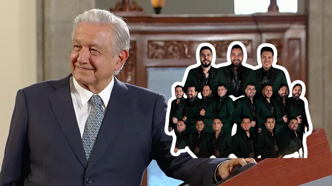 AMLO, Banda MS. Foto: SS de @lopezobrador / FB Banda MS