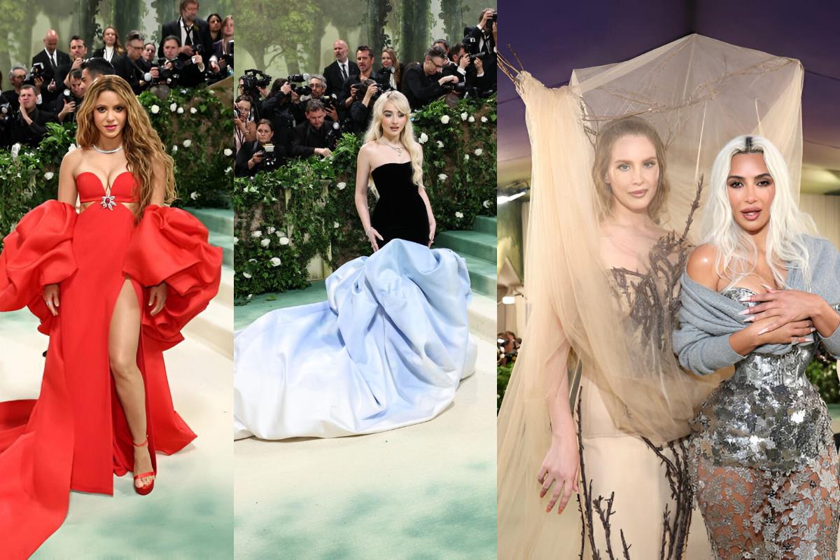 Shakira, Sabrina Carpenter, Lana del Rey y Kim Kardashiam. Foto: Especial