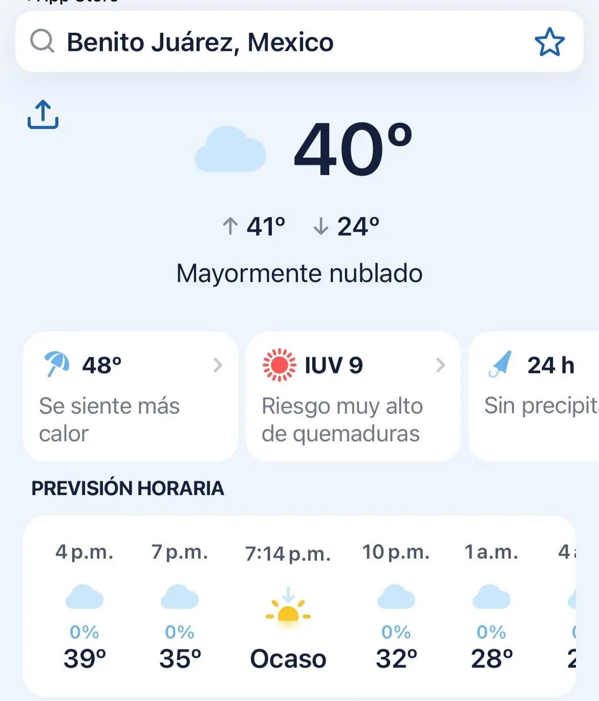 Se registra una sensación térmica de casi 50 grados en Juárez, Nuevo León
