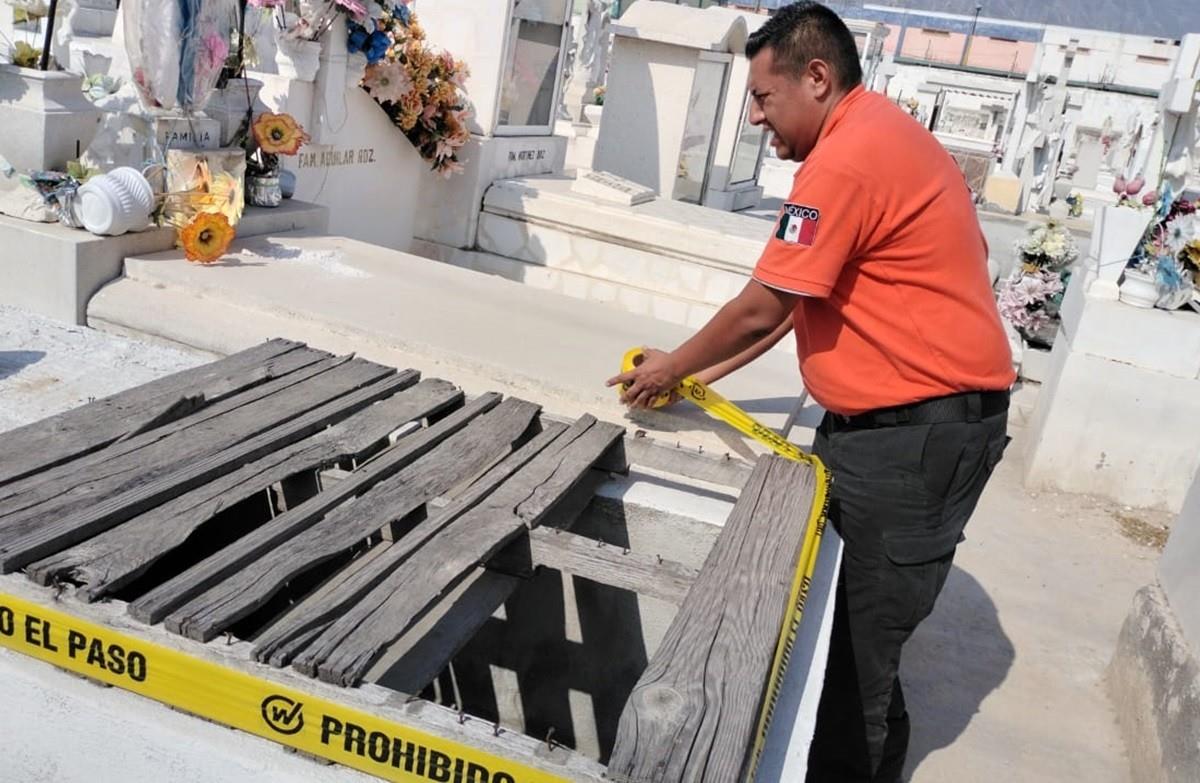 Realiza operativos en panteones de Santa Catarina por el Día de las Madres