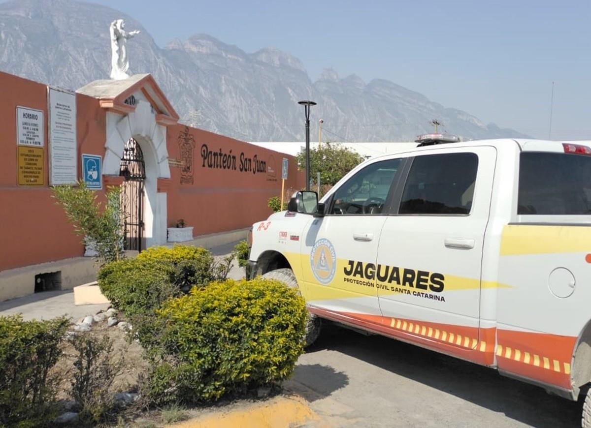 Realiza operativos en panteones de Santa Catarina por el Día de las Madres