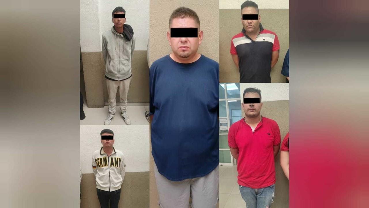 De los ocho detenidos, tres son menores, informaron las autoridades. Foto: Policía de Neza
