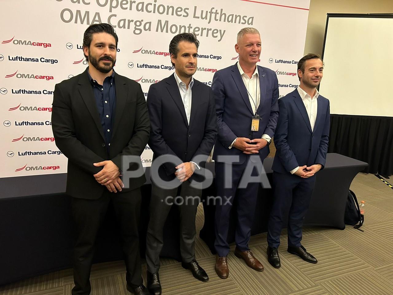 Lufthansa inicia operaciones de carga en Aeropuerto de Monterrey. Foto. Jorge López
