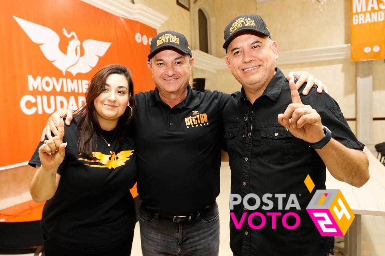 Francisco Bustillos coincido con el candidato Héctor García con que se requiere una nueva y mejor ciudad para las personas. Foto: Armando Galicia.