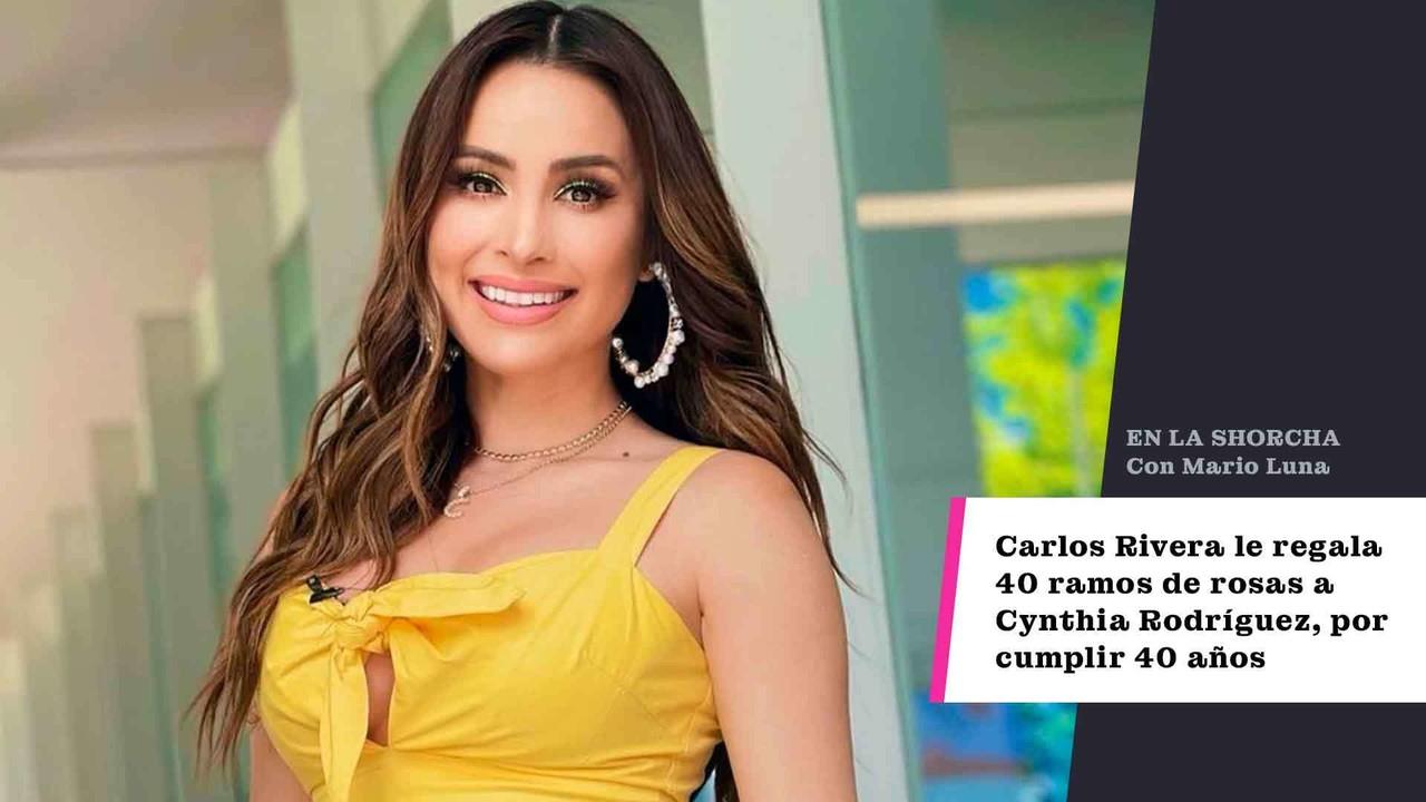 Carlos Rivera le regala 40 ramos de rosas a Cynthia Rodríguez por su cumpleaños