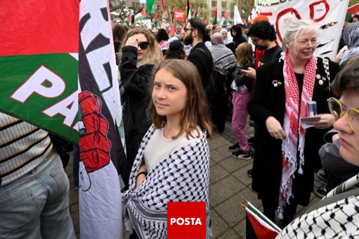 Greta Thunberg en el Parlamento de Estocolmo. Foto tomada de: POSTA