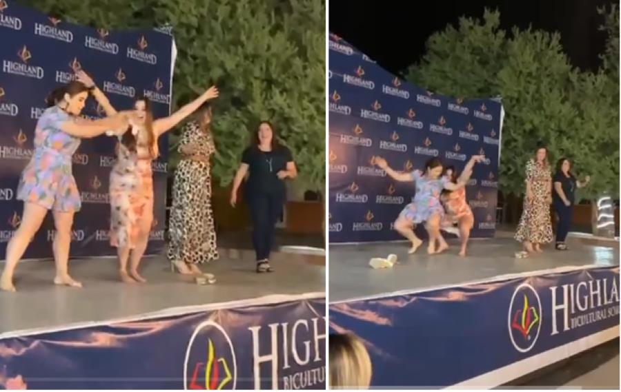 Madres perrean para ganar concurso del 10 de mayo en escuela. Foto. Captura TikTok