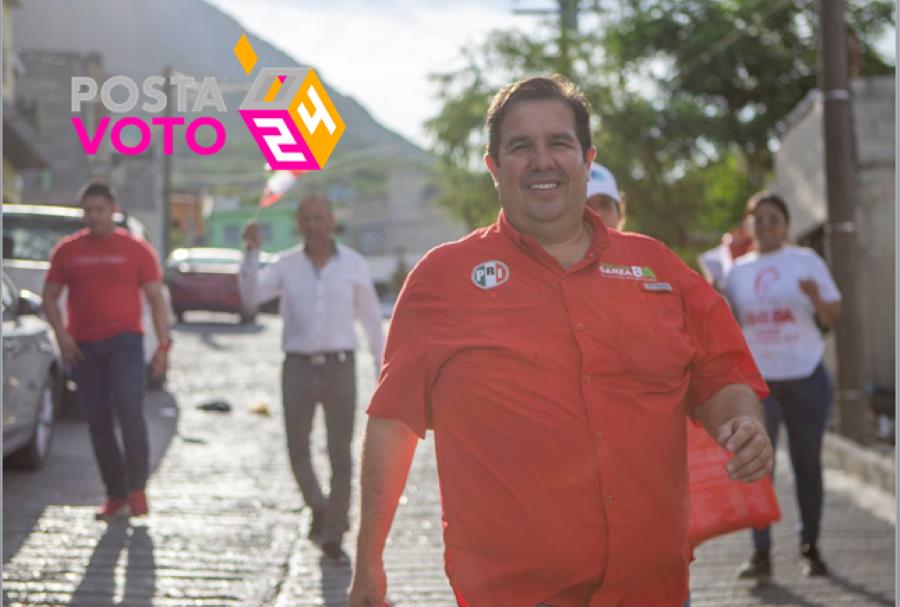 José Luis Garza Ochoa, candidato a la alcaldía de Guadalupe llama a la gente a votar el 2 de junio. Foto. José Luis Garza Ocoa.