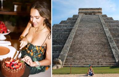 Jessica Alba festeja su 43 cumpleaños en Chichén Itzá, Yucatán