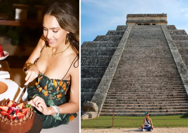 Jessica Alba festeja su 43 cumpleaños en Chichén Itzá, Yucatán