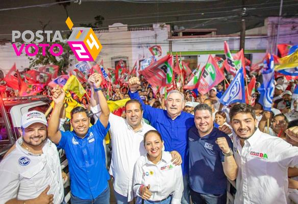 José Luis Garza Ochoa se declara ganador del debate y confiado en la victoria en la Alcaldía de Guadalupe. Foto. José Luis Garza
