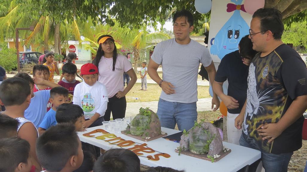 Niños y niñas de Ticumul participan en la Feria para el Buen vivir 2024