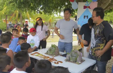 Niños y niñas de Ticumul participan en la Feria para el Buen vivir 2024