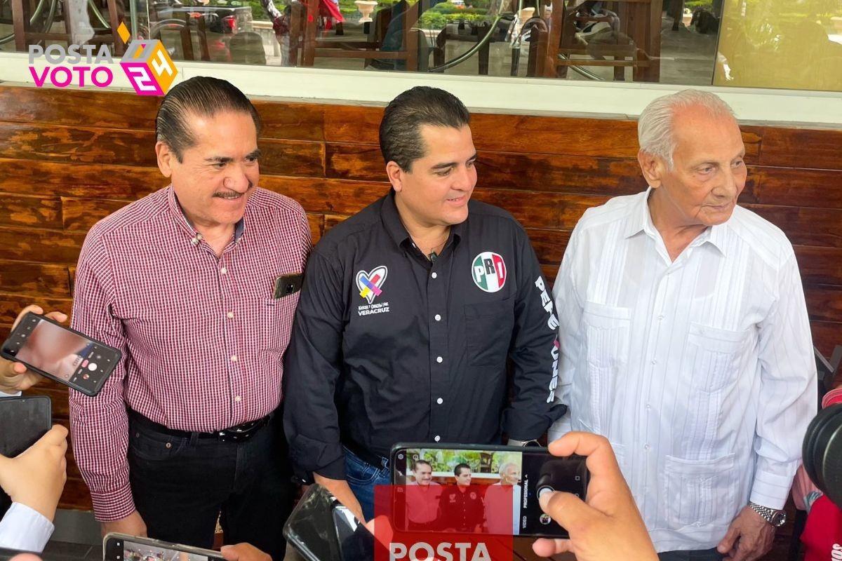 Adolfo Ramírez, dirigente del PRI en Veracruz pide a la ciudadanía estar unida y vigilante. Foto: Rosalinda Morales