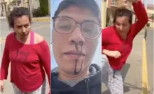 Mujer agrede salvajemente a repartidor de Rappi y lo deja sangrando (VIDEO)