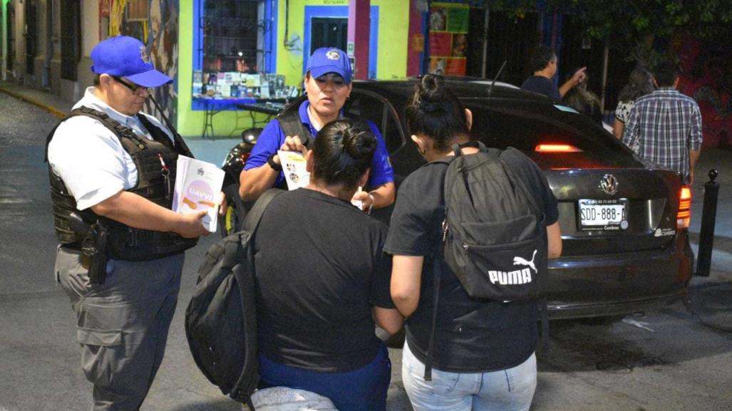 Operativo de seguridad en Barrio Antiguo y en Alameda para proteger a mujeres