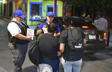 Operativo de seguridad en Barrio Antiguo y en Alameda para proteger a mujeres