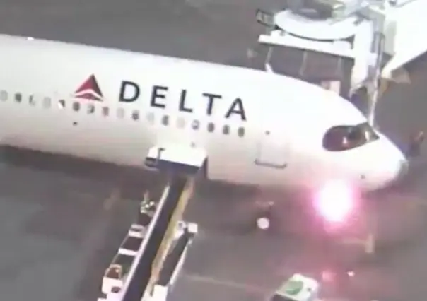 Avión de Delta Air Lines procedente de Cancún se incendia al aterrizar (VIDEO)