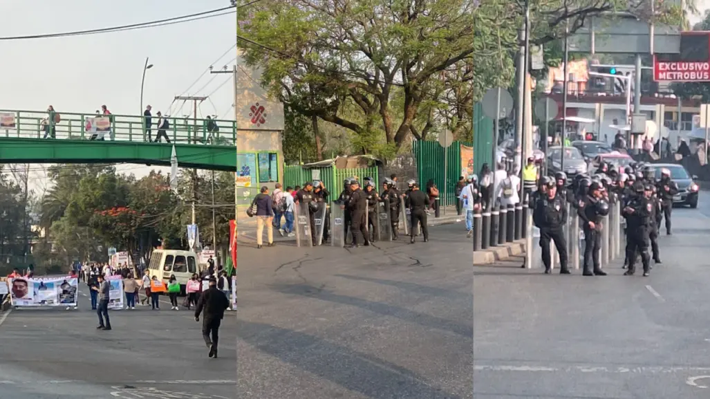 Cierran avenida Insurgentes, piden localización con vida de un Guardia Nacional